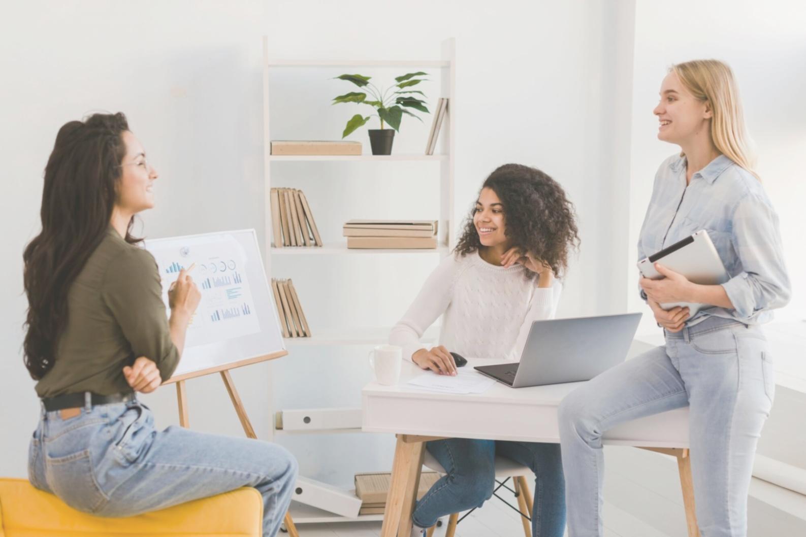 Financial planning session with charts and documents